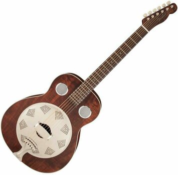 Guitare à résonateur Fender Top Hat Resonator Brown Satin - 1