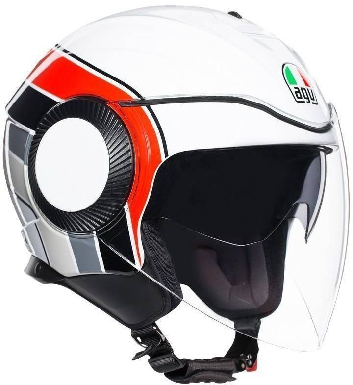 Helm AGV Orbyt Brera White/Grey/Red L Helm