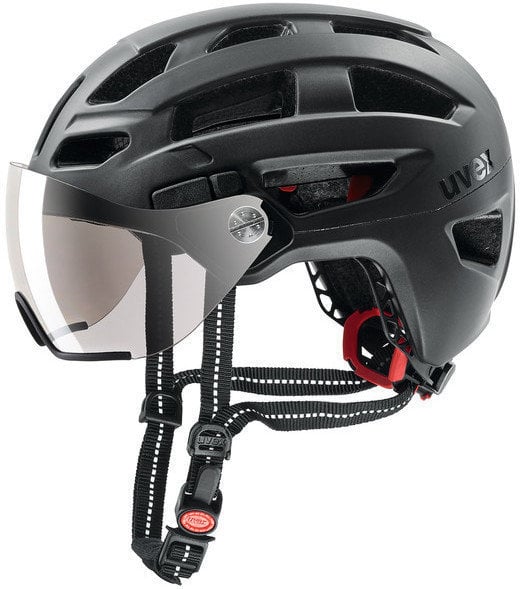 Cyklistická helma UVEX Finale Visor Black Matt 56-61 Cyklistická helma
