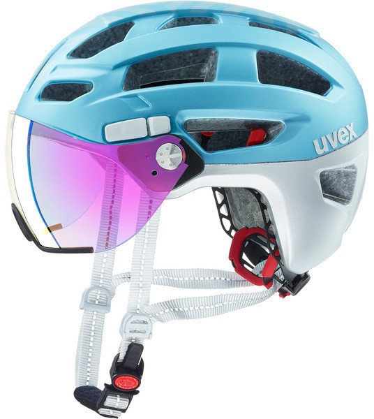 Bike Helmet UVEX Finale Visor Strato Cool Blue 52-57 Bike Helmet