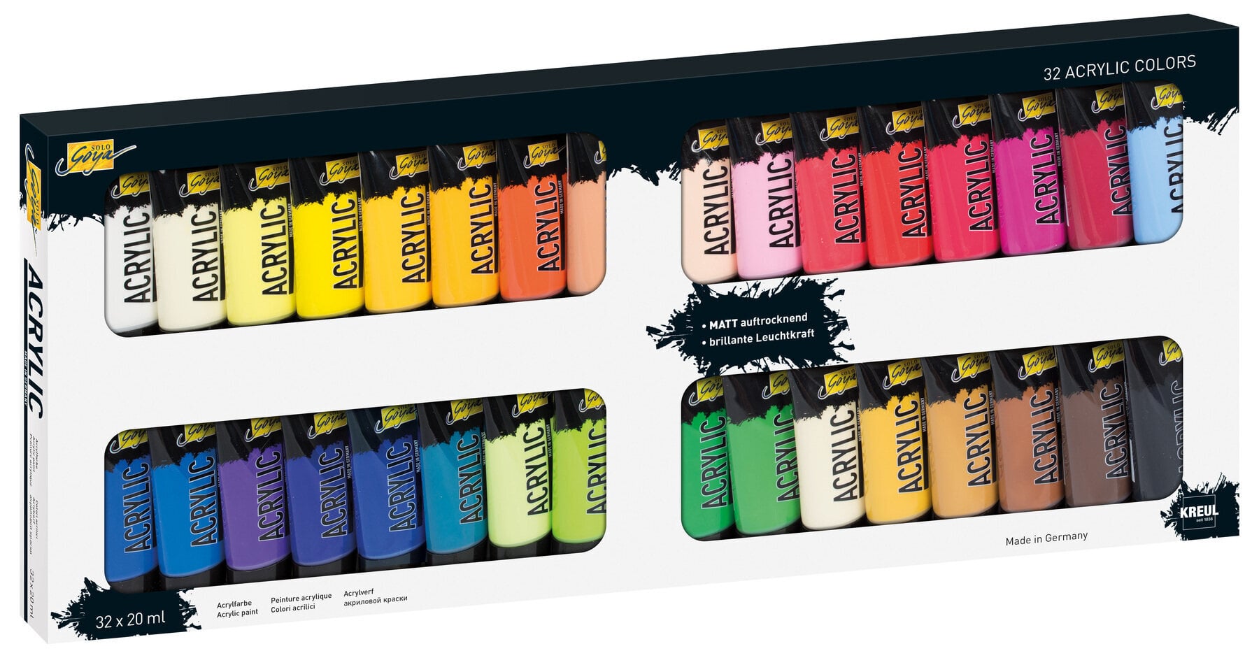 Acrylverf Kreul 84173 Set acrylverf 32 x 20 ml
