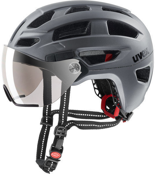 Cyklistická helma UVEX Finale Visor Strato Steel 52-57 Cyklistická helma