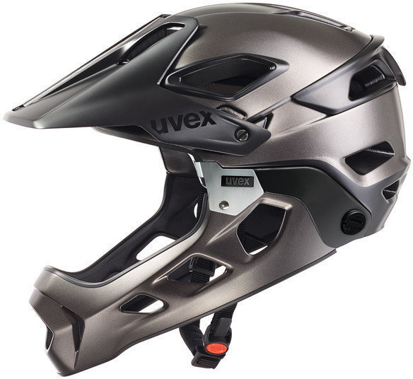 Cyklistická helma UVEX Jakkyl HDE Black/Dark Silver Matt 56-61 Cyklistická helma