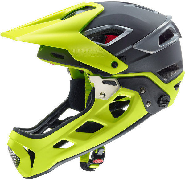 Cyklistická helma UVEX Jakkyl HDE Grey/Neon Matt 52-57 Cyklistická helma