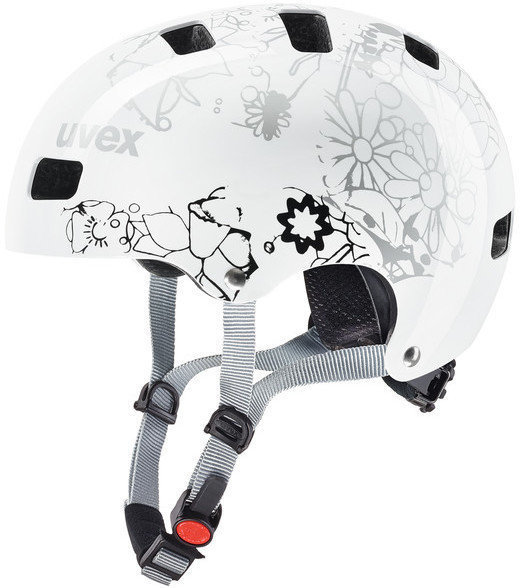 Dětská cyklistická helma UVEX Kid 3 White Flower 51-55 Dětská cyklistická helma