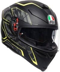 AGV K-5 S Tornado Matt Black/Yellow Fluo