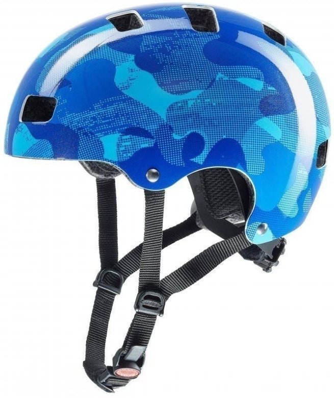 Kinder fahrradhelm UVEX Kid 3 Blue Camo 51-55 Kinder fahrradhelm