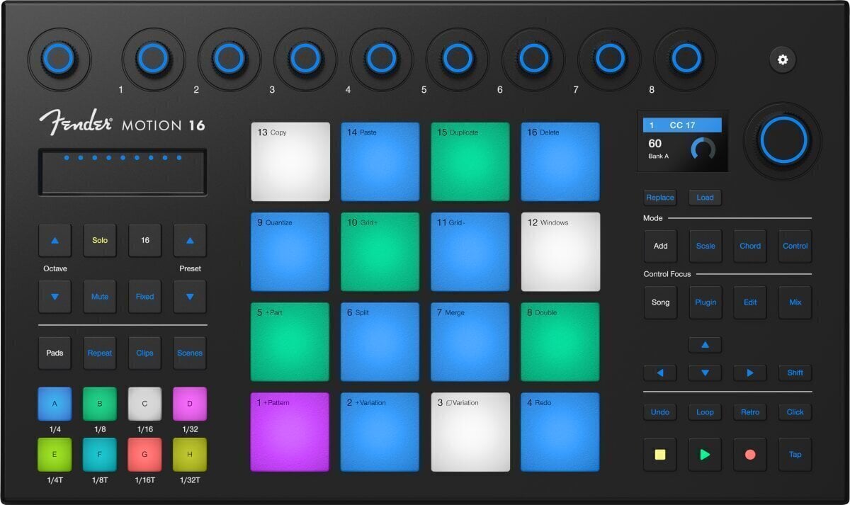 Controlador MIDI Fender Motion 16 Controlador MIDI