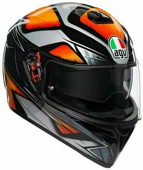 Helmet AGV K-3 SV Liquefy Black/Orange S/M Helmet - 1