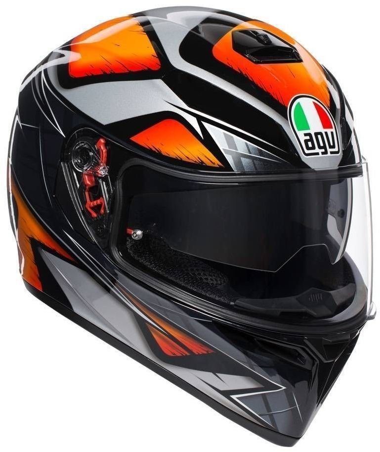 Helm AGV K-3 SV Liquefy Black/Orange L Helm