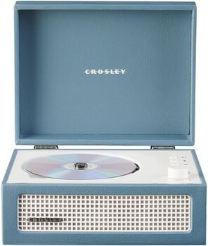 Reproductor de música de escritorio Crosley Voyager Cd Player Washed Blue Reproductor de música de escritorio - 1