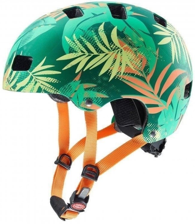 Dětská cyklistická helma UVEX Kid 3 CC Green/Orange 55-58 Dětská cyklistická helma
