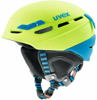 Capacete de esqui UVEX P.8000 Tour Lime/Blue Matt 55-59 cm Capacete de esqui - 1