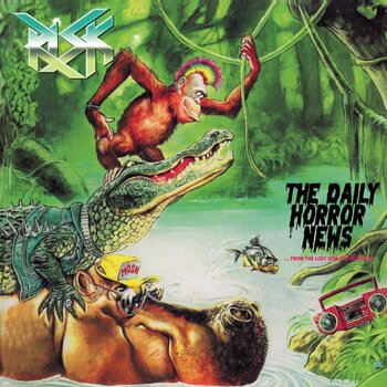 Vinylskiva Risk - The Daily Horror News (Reissue) (Limited Edition) (Light Brown Coloured) (LP) - 1