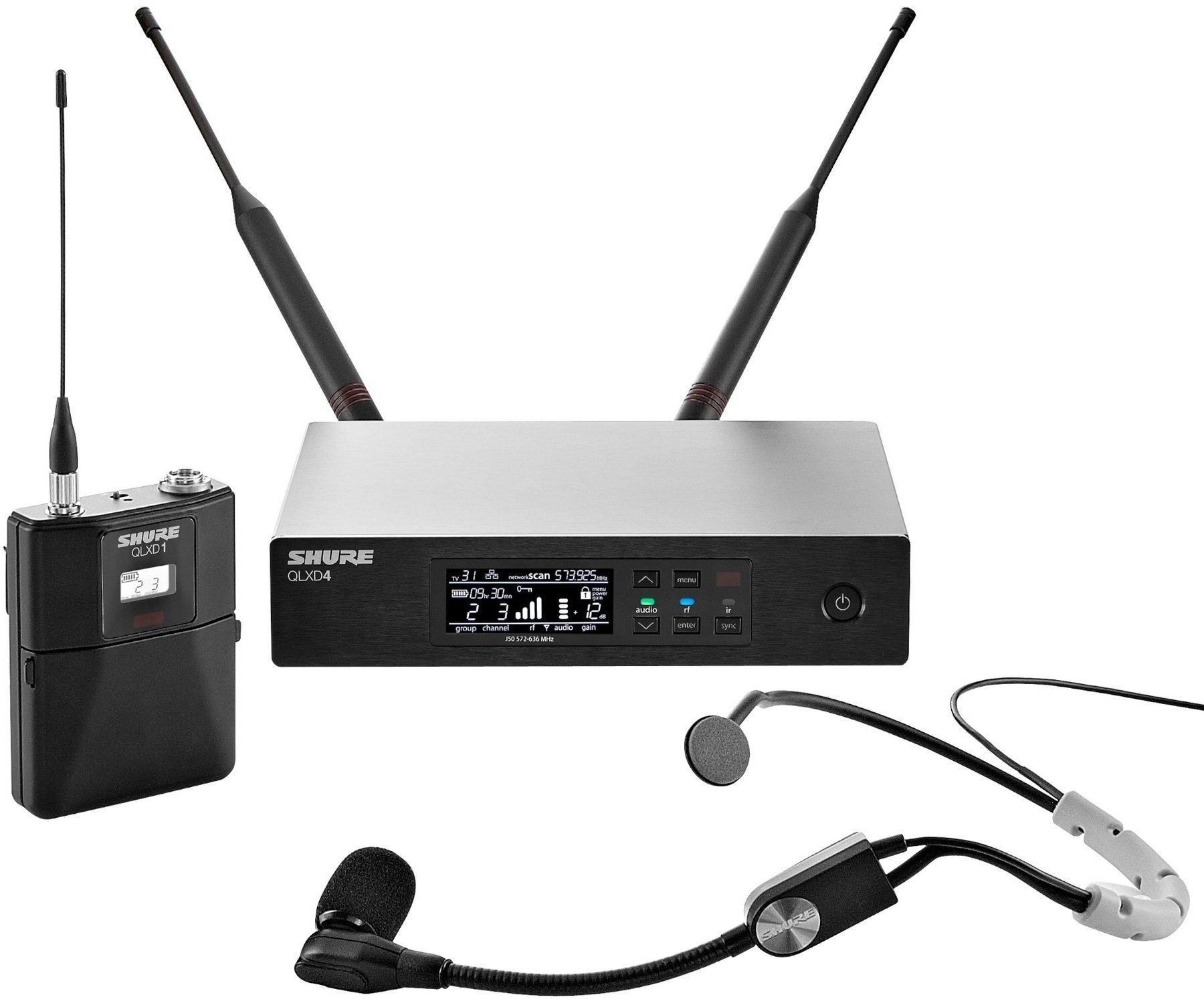 Wireless Headset Shure QLXD14E/SM35 G51: 470-534 MHz