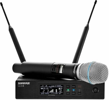 Set Microfoni Palmari Wireless Shure QLXD24E/B87A G51: 470-534 MHz - 1