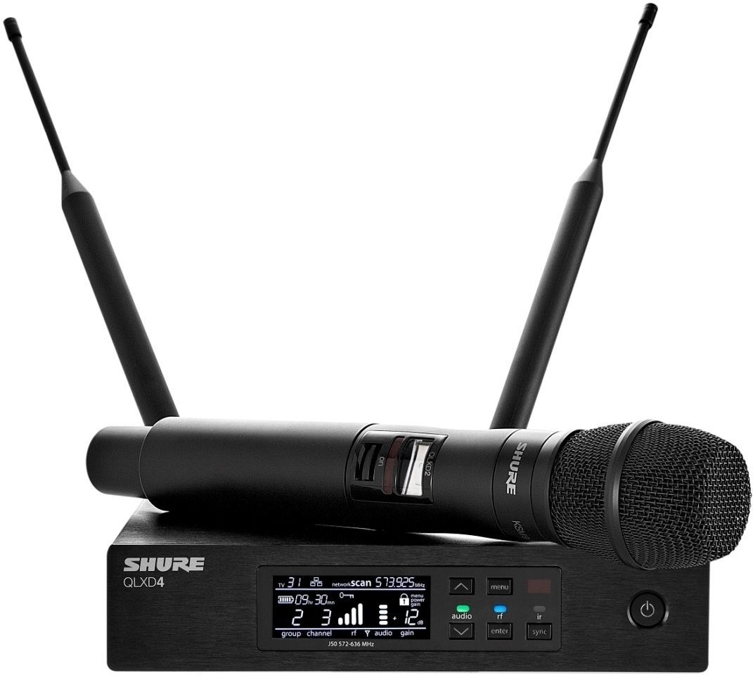 Set Microfoni Palmari Wireless Shure QLXD24E/KSM9 G51: 470-534 MHz