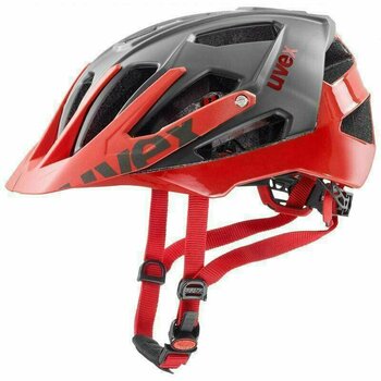 Cyklistická helma UVEX Quatro Šedá-Červená 52-57 Cyklistická helma - 1