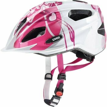 Dětská cyklistická helma UVEX Quatro Junior Pink/Silver 50-55 Dětská cyklistická helma - 1