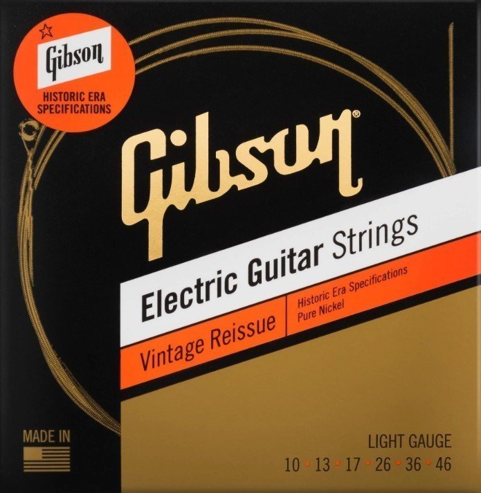 Cordes pour guitares électriques Gibson Vintage Reissue 10-46