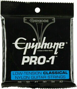 Nylonové struny pro klasickou kytaru Epiphone Pro-1 Ultra-Light Classical Strings - 1