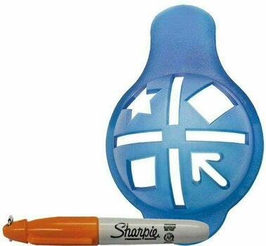Golf Ball Marker Sharpie Ball Alignment Blue & Marker - 1