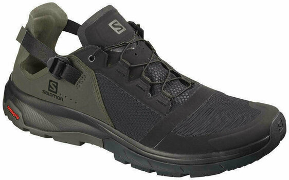 Mens Outdoor Shoes Salomon Techamphibian 4 Black/Beluga/Casto 44 2/3 Mens Outdoor Shoes - 1