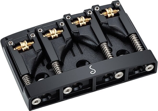 Vervangende brug voor basgitaar Schaller 3D-4 3mm Black Vervangende brug voor basgitaar