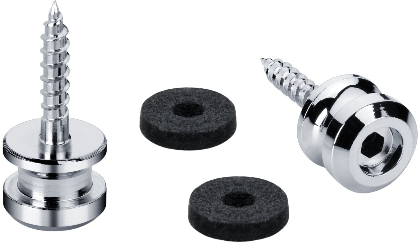 Strap Lock Schaller Button S-Lock L Chrome Strap Lock
