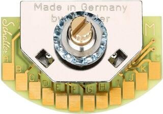 Pickup selector Schaller Megaswitch S+T rotary 5-way Nickel Pickup selector