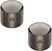 Perilla de control Schaller Dome knob 6 mm Ruthenium Perilla de control