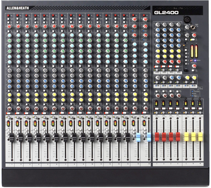 Analogový mixpult Allen & Heath GL2400-416 16-channel Dual Function Mixer