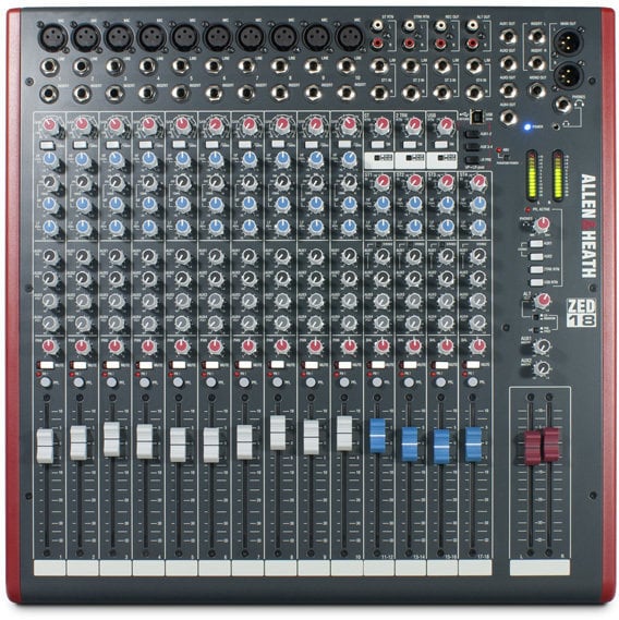 Table de mixage analogique Allen & Heath ZED-18