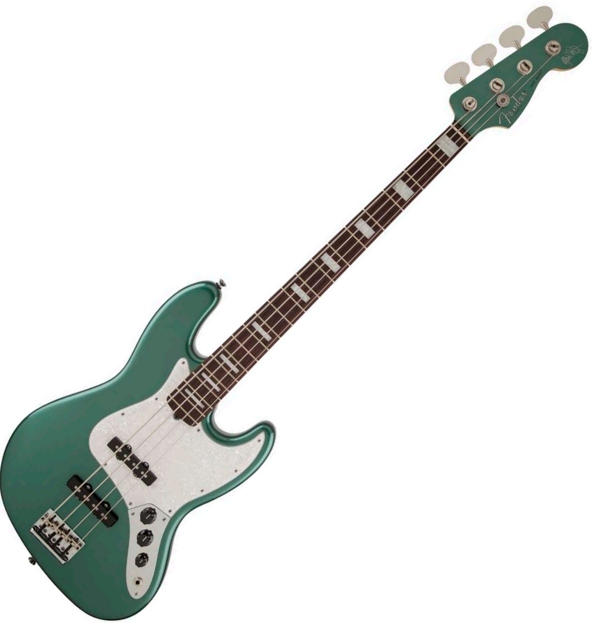 Basse électrique Fender Adam Clayton Jazz Bass Sherwood Green Metallic