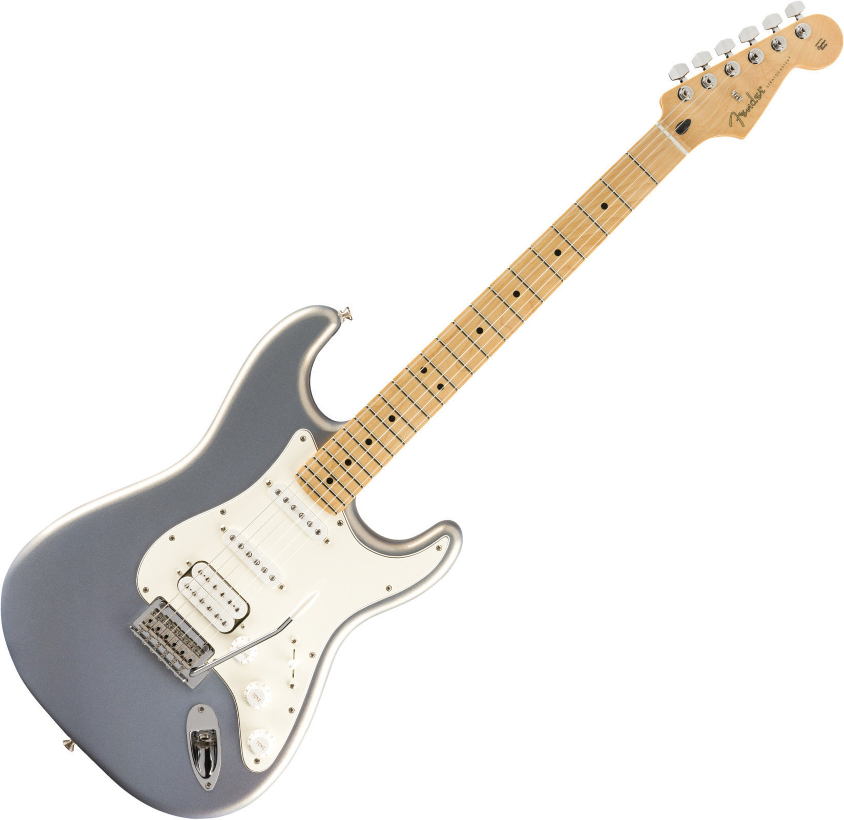 Electric guitar Fender Player Series Stratocaster HSS MN Silver