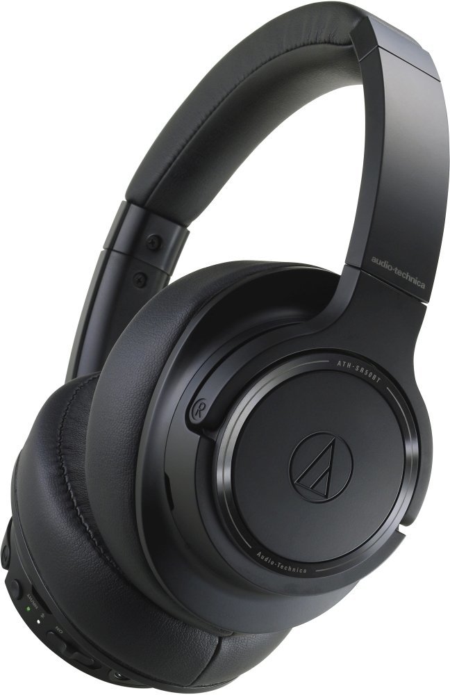 Langattomat On-ear-kuulokkeet Audio-Technica ATH-SR50BT Musta