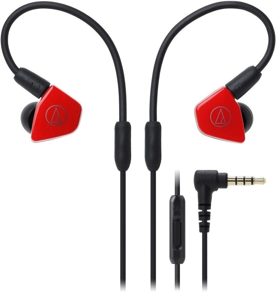 Ušesne zanke slušalke Audio-Technica ATH-LS50iS Rdeča