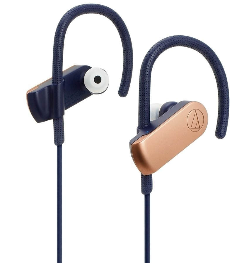 Trådlösa hörlurar med öronsnäcka Audio-Technica ATH-SPORT70BT Rose Gold