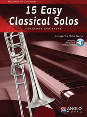 Sheet Music Anglo Music Press  15 Easy Classical Solos Trombone and Piano Sheet Music
