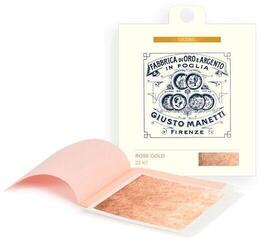 Guldbelægning Giusto Manetti Battiloro Gold Leaf Books - Bladguld 80 x 80 mm 16 g Rose Gold 22k Transfer 5 Leaves