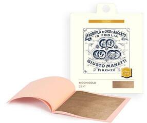Kultapinnoitus Giusto Manetti Battiloro 2O2FSGAB25 Gold Leaf for Glass Moon 22 kt 86 x 86 mm 16 g Loose 25 Leaves