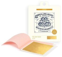 Gold-Plating Giusto Manetti Battiloro Gold Leaf for Iconography - 80 x 80 mm 15 g Yellow Gold 22 kt Transfer 25 Leaves
