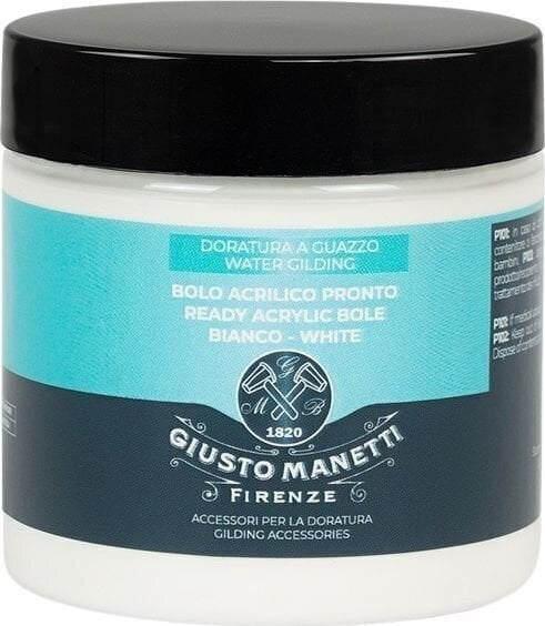 Banhado a ouro Giusto Manetti Battiloro 2ZDPACB110 Acrylic Bole Ready to Use 125 ml White