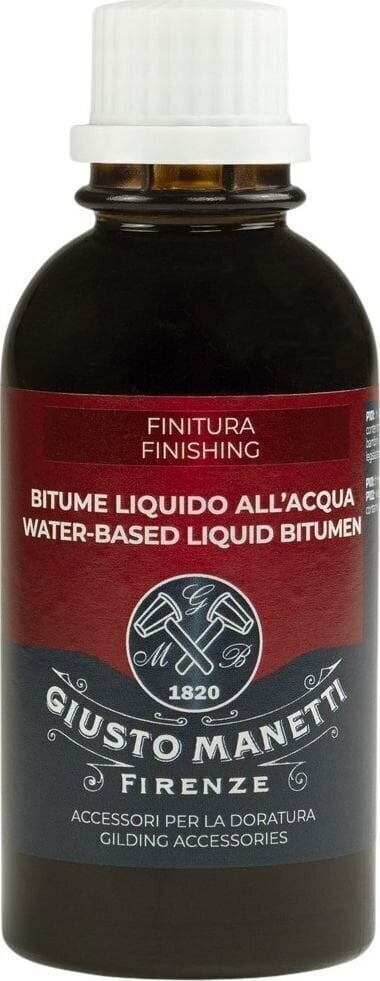 Banhado a ouro Giusto Manetti Battiloro 2ZBITPATW125 Water-Based Liquid Bitumen 125 ml