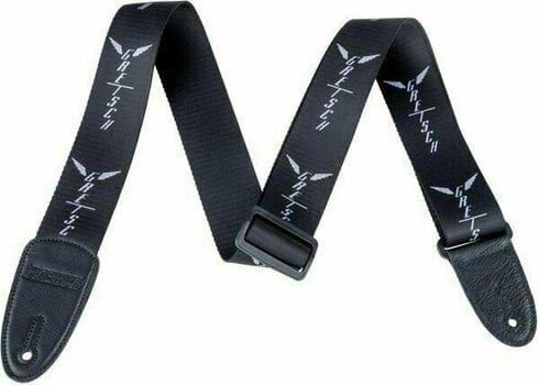 Textile guitar strap Gretsch Strap Wings Black/Grey - 1