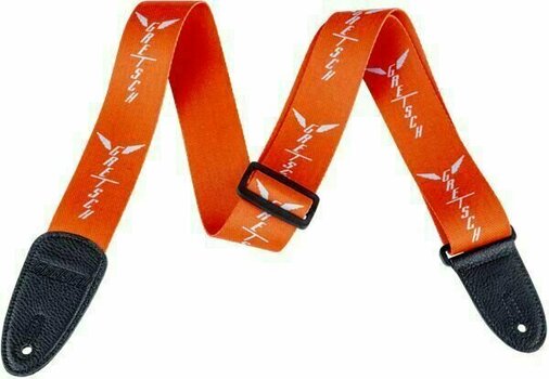 Kytarový pás Gretsch Strap Wings Orange/Grey - 1