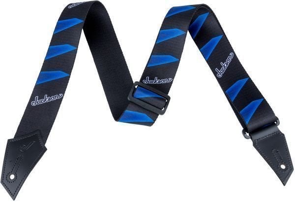 Textile guitar strap Jackson Strap Headstock Black/Blue