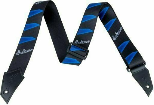 Textilgurte für Gitarren Jackson Strap Headstock Black/Blue - 1