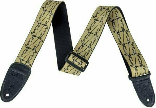 Textile guitar strap Gretsch Strap Double Penguin Gold/Black - 1