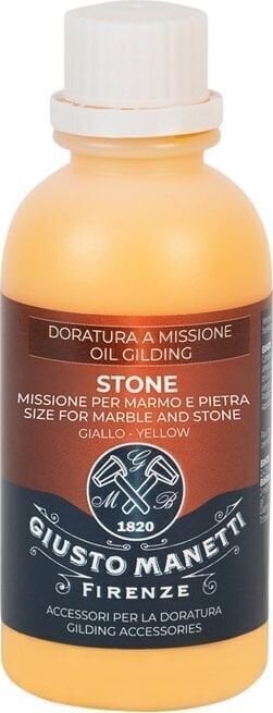 Banhado a ouro Giusto Manetti Battiloro 2ZDOPSTG125 Stone Size for Marble and Stone 125 ml Yellow
